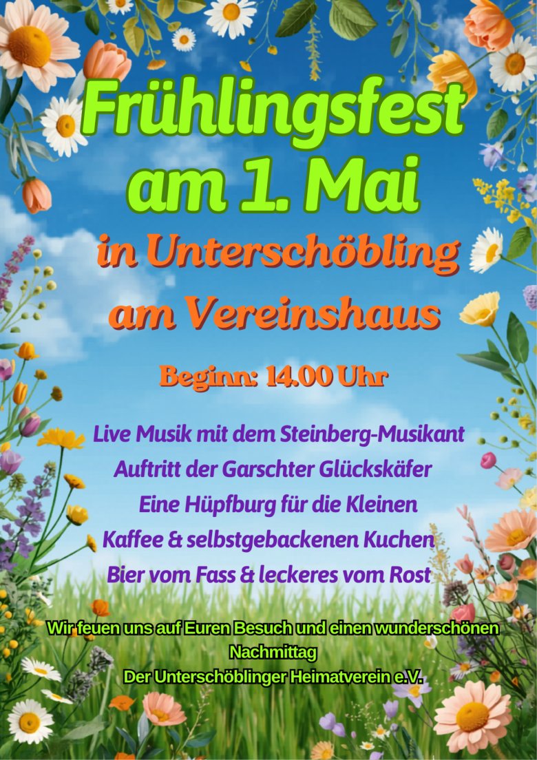 Frühlingsfest Poster with Pastel Floral Design - 1