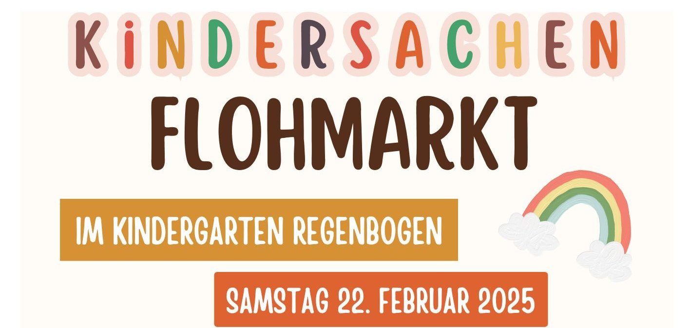 Beige Orange Bunt Illustrativ Kinder Flohmarkt A4 Flyer - 1