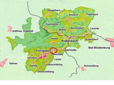Karte Oberköditz