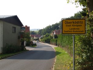 Ortsschild Oberköditz