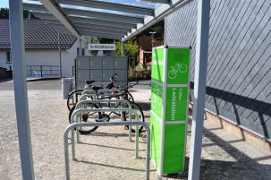 Bahnhof Ladestation für E-Bikes